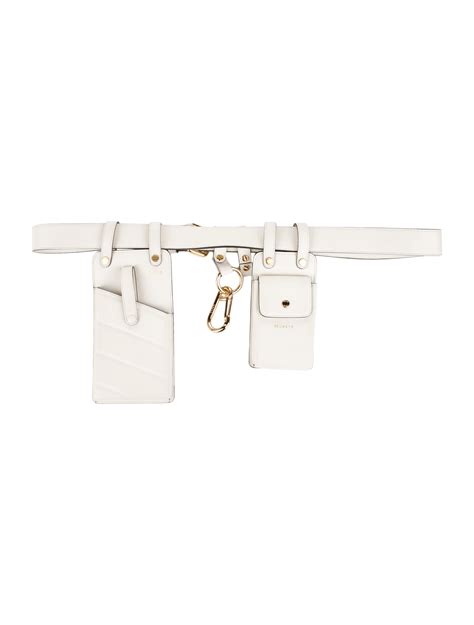 fendi white leather belt bag|fendi belt bag men's.